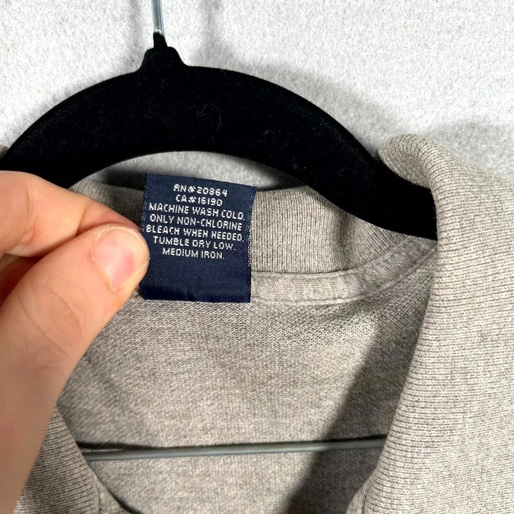Polo By Ralph Lauren Polo Shirt Mens Large‎ Heather Gray Pony Cotton Performance